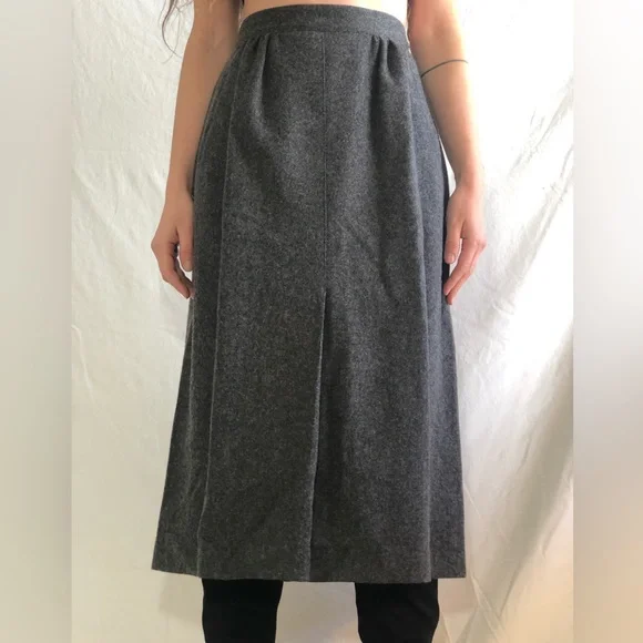 100% wool vintage high waist Skirt - Picture 8 of 10